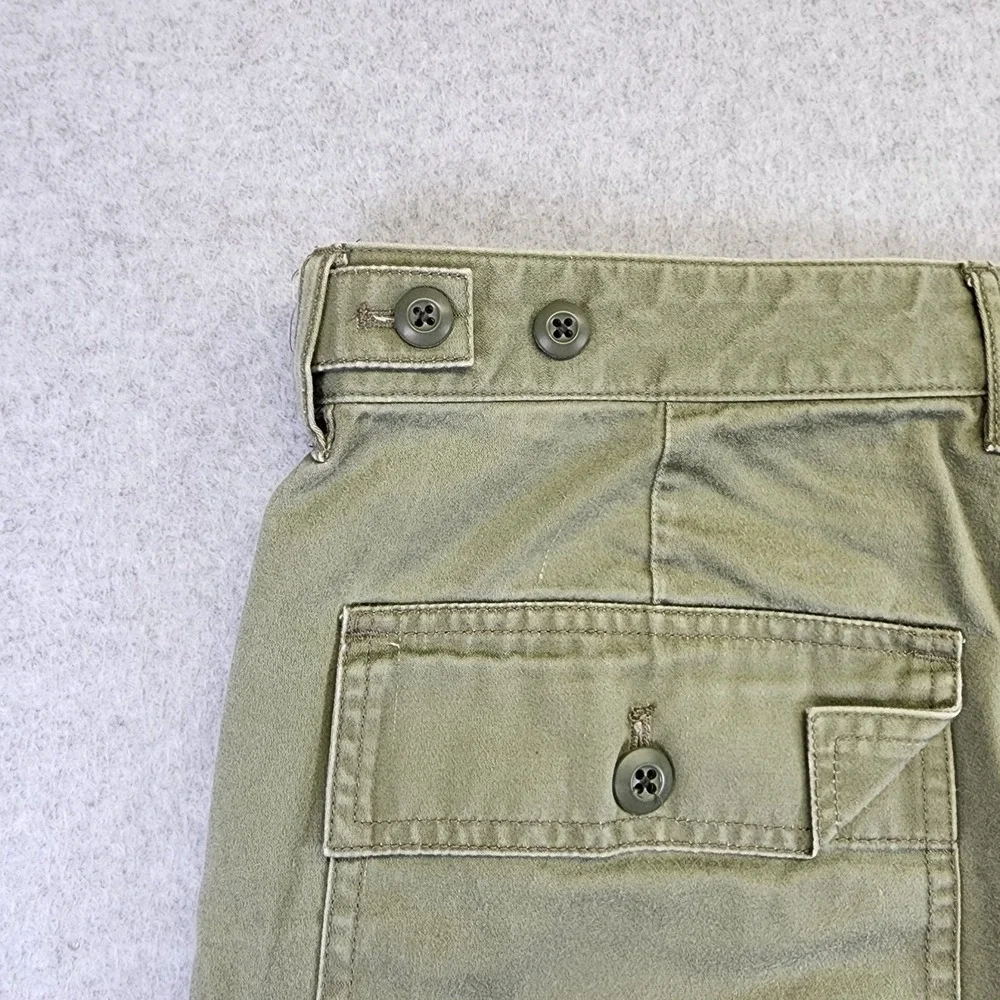 Wallace & Barnes Mens 35 Utility Shorts Green Military Army OG 107 Camp Fatigue